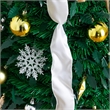 Nearly Natural 5ft Pre-Lit Pop up Christmas Tree with Gold & Silver Ornaments