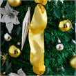Nearly Natural 6ft Pre-Lit Pop up Christmas Tree with Gold & Silver Ornaments