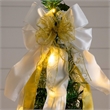 Nearly Natural 6ft Pre-Lit Pop up Christmas Tree with Gold & Silver Ornaments