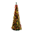 Nearly Natural 6ft Pre-Lit Pop up Christmas Tree with Red & Gold Ornaments
