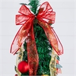 Nearly Natural 6ft Pre-Lit Pop up Christmas Tree with Red & Gold Ornaments
