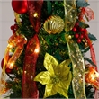 Nearly Natural 6ft Pre-Lit Pop up Christmas Tree with Red & Gold Ornaments