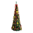 Nearly Natural 6ft Pre-Lit Pop up Christmas Tree with Red & Gold Ornaments