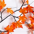 Nearly Natural 6ft Pre-Lit Autumn Maple Artificial Fall Garland w/ 54 LED