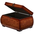 Nearly Natural Decorative Lacquered Wood Chests in Brown (Set of 2)