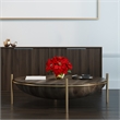 Nearly Natural Poinsettia Artificial Arrangement in Golden Vase in Red