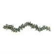 Nearly Natural 6.5ft Olive Artificial Garland in Green