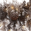 Nearly Natural 6ft Flocked Garland with 50 Warm White Lights