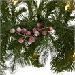 Nearly Natural 6ft Snow Tipped Garland w/ 50 Warm White Lights & Berries