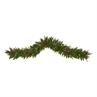 Nearly Natural 6ft Christmas Pine Artificial Garland w/ 50 Warm White LED