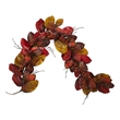 Nearly Natural 6ft Autumn Magnolia Leaf with Berries Artificial Garland