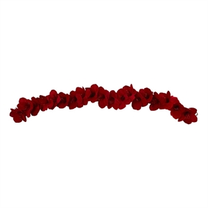 Nearly Natural 5ft Amaryllis Silk Garland in Red