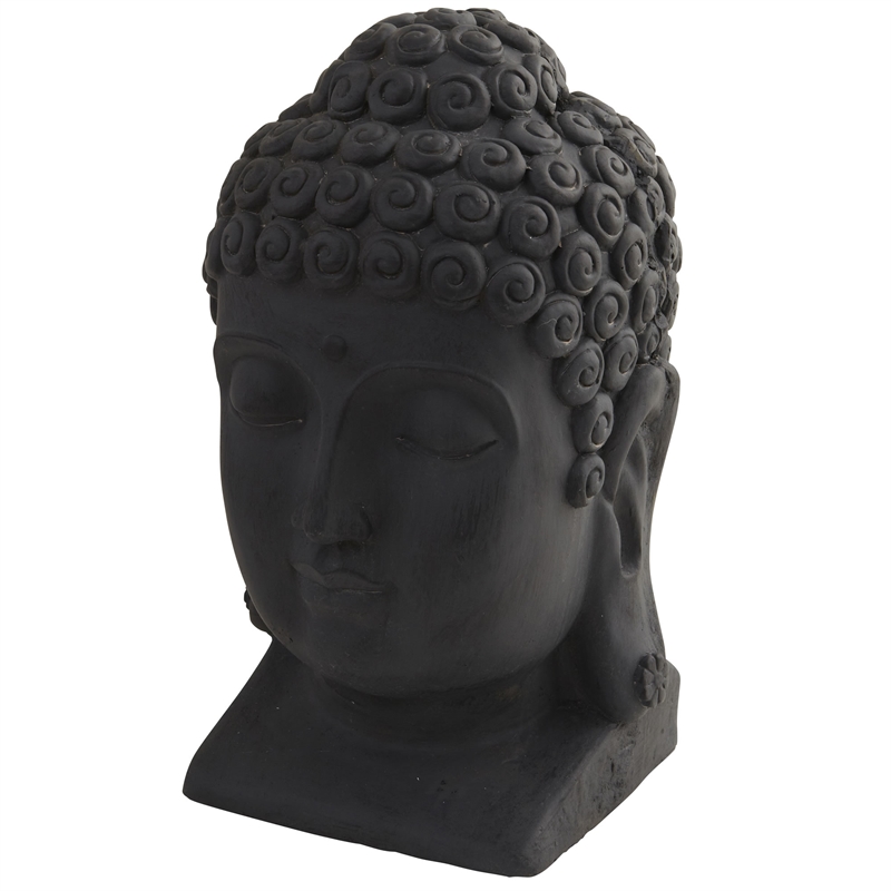 Nearly Natural Buddha Head (Indoor/Outdoor) in Black