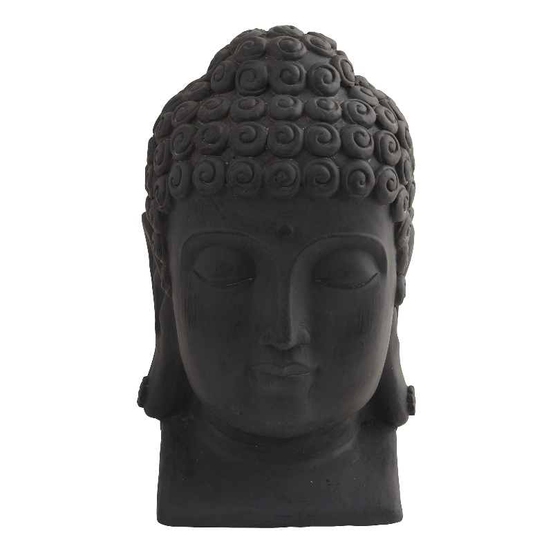 Nearly Natural Buddha Head (Indoor/Outdoor) in Black
