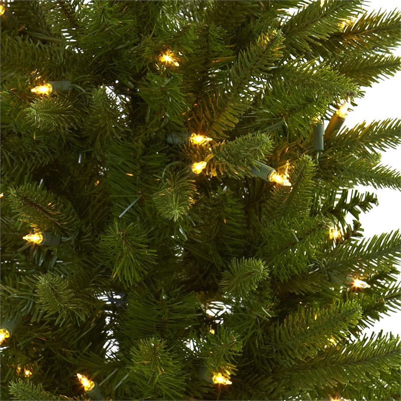 Nearly Natural 4ft Green Christmas Tree with Urn & Clear Lights