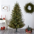 Nearly Natural 7.5ft Classic Pine & Pinecone Green Christmas Tree