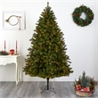 Nearly Natural 7.5ft Windermere Green Christmas Tree with Clear Lights