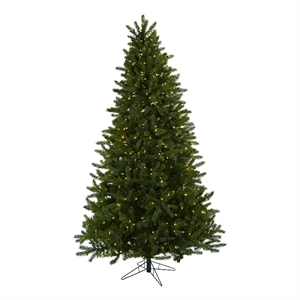 Nearly Natural 7.5ft Rembrandt Green Christmas Tree with Clear Lights