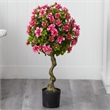 Nearly Natural 3ft Azalea Artificial Topiary Tree in Pink