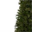 Nearly Natural 7.5ft Cashmere Slim Green Christmas Tree with Clear Lights