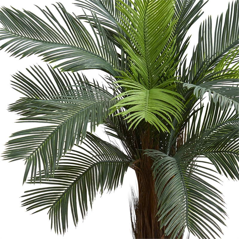Nearly Natural 4.5ft Cycas Artificial Tree in Oval Planter UV Resistant