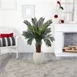 Nearly Natural 4.5ft Cycas Artificial Tree in Oval Planter UV Resistant