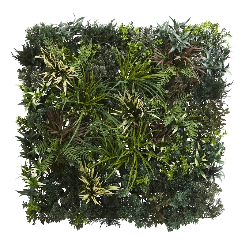 Nearly Natural 3ft x 3ft Greens & Fern Artificial Living Wall UV Resist