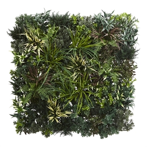 Nearly Natural 3ft x 3ft Greens & Fern Artificial Living Wall UV Resist
