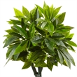 Nearly Natural 5ft Money Artificial Tree in Black Square Planter in Green