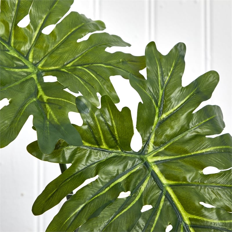 Nearly Natural Selloum Artificial Plant in Cylinder Glass in Green