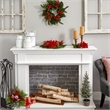 Nearly Natural Poinsettia Berry and Golden Pinecone Artificial Arrangement