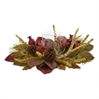 Nearly Natural Magnolia BerryAntler and Peacock Feather Artificial Arrangement