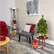 Nearly Natural 3ft Montana Mixed Pine Christmas Tree w/Berries 50 Clear LED