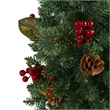 Nearly Natural 2ft Pine Pinecone and Berries Christmas Tree w/ 35 LED Lights