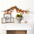 Nearly Natural 4ft Fall Foliage Berries & Twig Artificial Garland in Orange