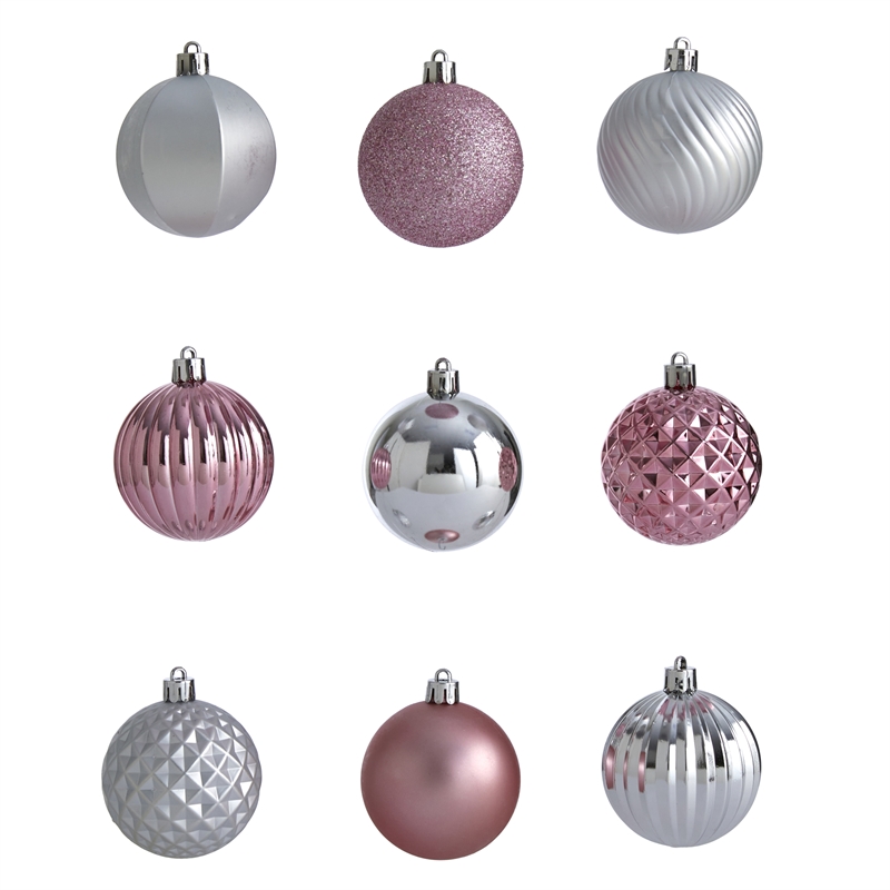 Nearly Natural Holiday Shatterproof 101 Count Christmas Tree Ornament Set