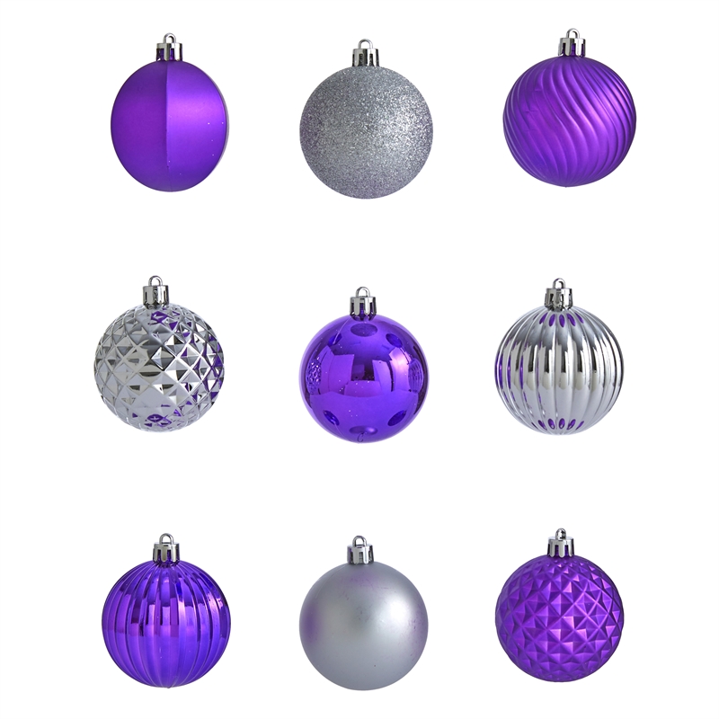 Nearly Natural Holiday Shatterproof 101 Count Christmas Tree Ornament Set