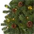 Nearly Natural 7.5ft Rocky Mountain Spruce Christmas Tree w/400 Clear LED