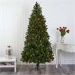 Nearly Natural 7.5ft Rocky Mountain Spruce Christmas Tree w/400 Clear LED