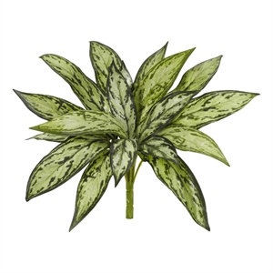 Nearly Natural 10&quot Variegated Silver Queen Artificial Plant (Set of 6) in Green