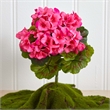 Nearly Natural Geranium Artificial Bush UV Resistant Set of 4 (Indoor/Outdoor)