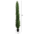 Nearly Natural 9ft UV Resistant Artificial Cedar Pine Tree (Indoor/Outdoor)