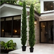 Nearly Natural 9ft UV Resistant Artificial Cedar Pine Tree (Indoor/Outdoor)