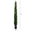 Nearly Natural 10ft UV Resistant Artificial Cedar Pine Tree (Indoor/Outdoor)