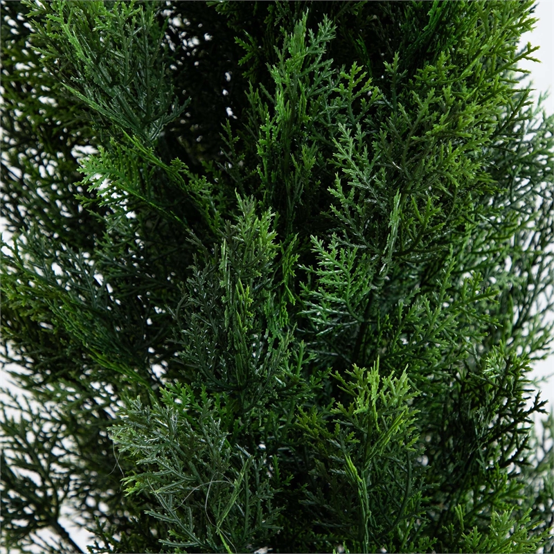 Nearly Natural 10ft UV Resistant Artificial Cedar Pine Tree (Indoor/Outdoor)