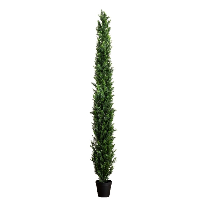Nearly Natural 10ft UV Resistant Artificial Cedar Pine Tree (Indoor/Outdoor)
