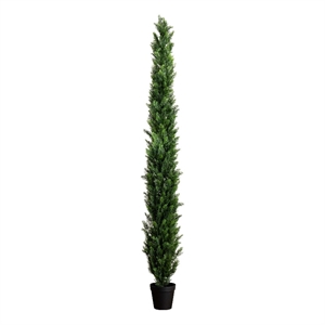 Nearly Natural 10ft UV Resistant Artificial Cedar Pine Tree (Indoor/Outdoor)