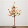 Nearly Natural 3ft Pre-Lit Autumn Eucalyptus Fall Tree w/ Pinecones Berries
