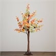 Nearly Natural 3ft Pre-Lit Autumn Eucalyptus Fall Tree w/ Pinecones Berries