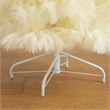 Nearly Natural 4ft Artificial Off White Pampas Grass Christmas Tree in White